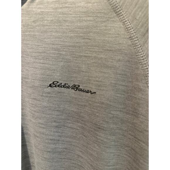 Eddie Bauer 1/4 Zip Pullover, Gray, Mens Large - Picture 2 of 6